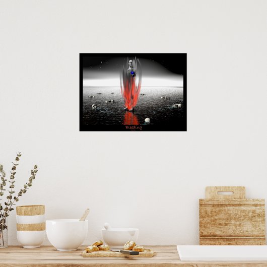 出血 ポスター (キッチン)