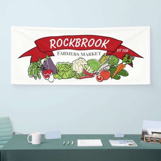 出身地の追加 | 農家市場シンボルや象徴 横断幕 (トレードショー)
