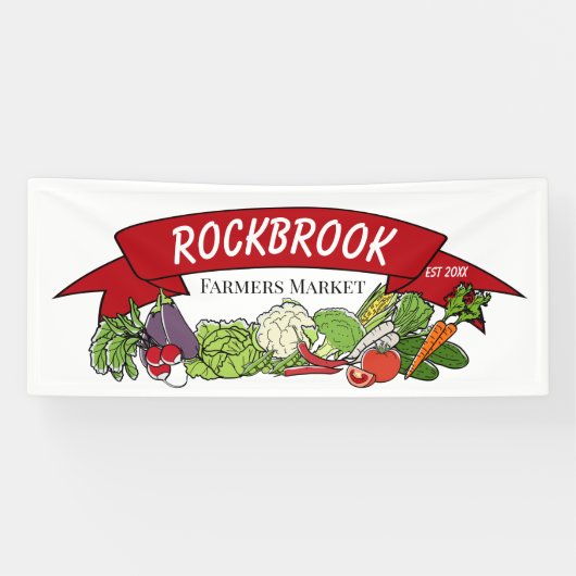 出身地の追加 | 農家市場シンボルや象徴 横断幕 (横)