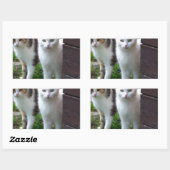 出遊て 長方形シール (シート)