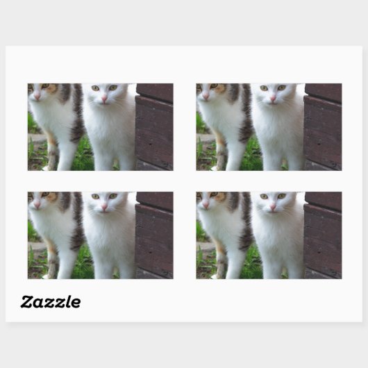 出遊て 長方形シール (シート)