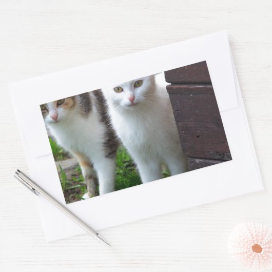 出遊て 長方形シール (封筒)