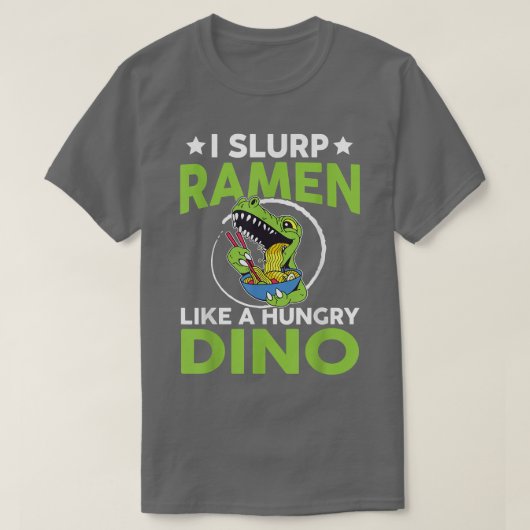 出野おもしろいラーメン – ラーメン338 Tシャツ (デザイン正面)