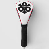 刀で三本の蛇の目 ゴルフヘッドカバー (正面)