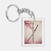 「刀と散華（Katana to Sange）」 キーホルダー (正面左)