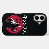 刀と旭日のサムライシルエット Case-Mate iPhoneケース (裏面 (横))