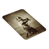 刀を振り上げた侍c.1860(卵白プリント) マグネット (右側)