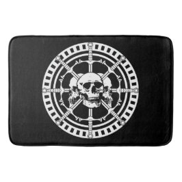 刀剣スカル バスマット
