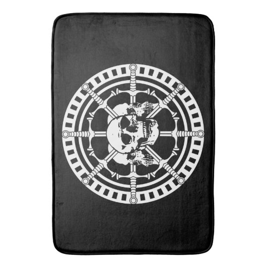 刀剣スカル バスマット (正面縦)