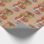 刀日本のを包む竜紙 ラッピングペーパー (角)