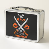 刀日本の刀 メタルランチボックス (裏面)