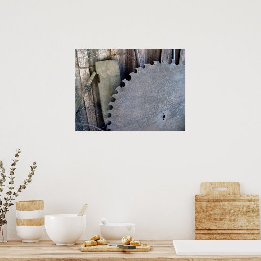 刃のこぎり ポスター (キッチン)