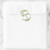 刃の上のライフを防ぐカミソリのシール ラウンドシール (バッグ)