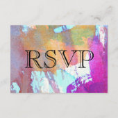 刃の鋭い水彩画 出欠カード (裏面)