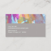 刃の鋭い水彩画 名刺 (裏面)