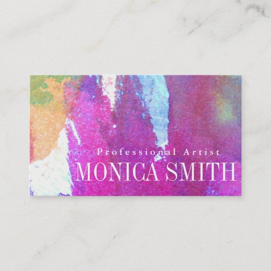 刃の鋭い水彩画 名刺 (正面)