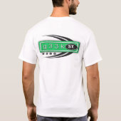 刃を持つブロンドの女性 Tシャツ (裏面)