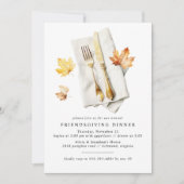 刃物ファンシー |素朴秋リーフの親和力 招待状 (正面)