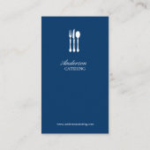 刃物モダン師シェフ/ケータリング/レストラン 名刺 (裏面)