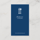 刃物モダン師シェフ/ケータリング/レストラン 名刺 (裏面)