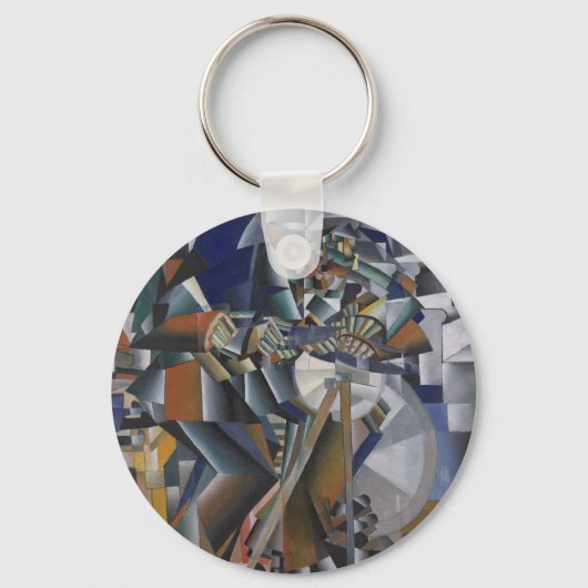 刃物研ぎ、キラキラの原理 キーホルダー (正面)