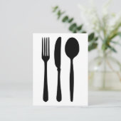 刃物 – フォーク – ナイフ – スプーン ポストカード (スタンド正面)