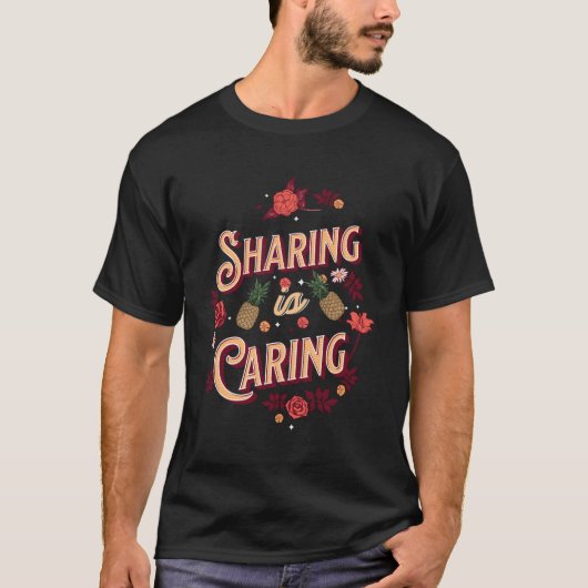 分かち合い気には、私たちの共有が重要な時間である Tシャツ (正面)