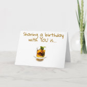 **分かち合い誕生日**私のお茶のカップ カード (正面)