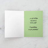 「分かった、私はあなたは頭が切れる知っている…」 – 卒業テーマ カード (内部)