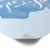 分かってるから…エレミヤ29:11水の色のバイブルアート ポスター (角)