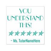 「分かってるだろう!」 +カスタム家庭教師の名前 セルフインキングスタンプ (デザイン)