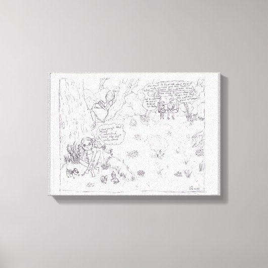 分かってる分かんねえよ キャンバスプリント (正面)