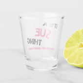 分からないことを訴えなさい ショットグラス (裏面)
