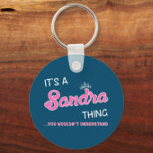 分からないのはサンドラだ キーホルダー (正面)