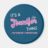 分からないのはジェニファーだ マグネット (正面)