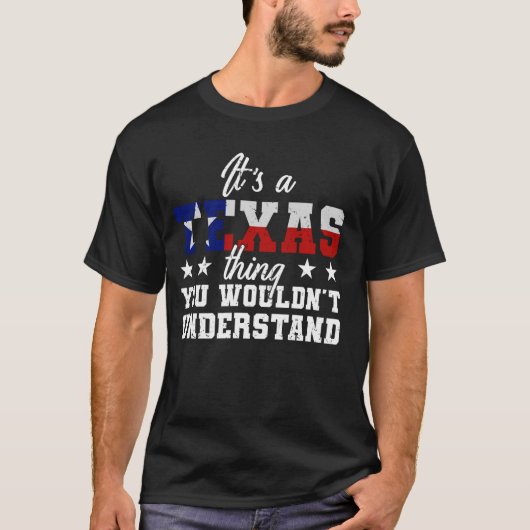 分からないのはテキサス州おもしろいだ Tシャツ (正面)