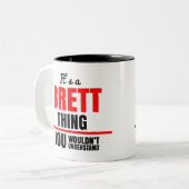 分からないのはブレットだ ツートーンマグカップ (正面左)