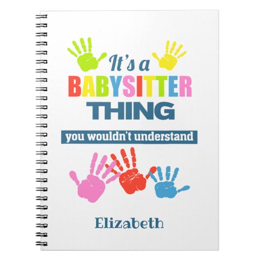 分からないのはベビーシッターだ ノートブック (正面)