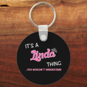 分からないのはリンダの事だ キーホルダー (正面)