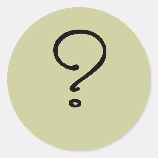 分からない ラウンドシール (正面)