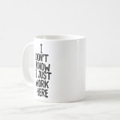 「分からない…」 Officeおもしろいの同僚 コーヒーマグカップ (正面左)