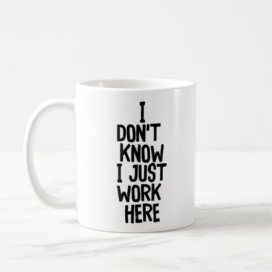 「分からない…」 Officeおもしろいの同僚 コーヒーマグカップ (左)
