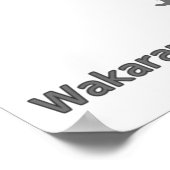 分からない(wakaranai)ステッカーが分からない ポスター (角)