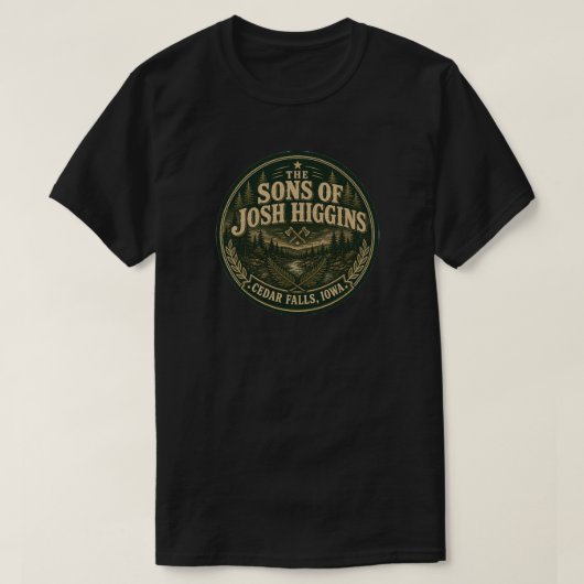 (分かる人には分かる)ジョシュ・ヒギンズの息子たち Tシャツ (デザイン正面)
