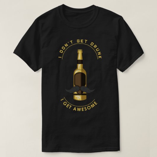 分か飲らな素晴らしい Tシャツ (デザイン正面)