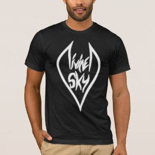 分けられた空のロゴの暗闇のワイシャツ Tシャツ