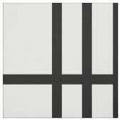 分けられた黒いストライプ幾何学的なパターン生地 ファブリック (見本)