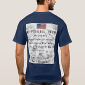 分けられる国家(前部及び背部デザイン) Tシャツ (裏面)
