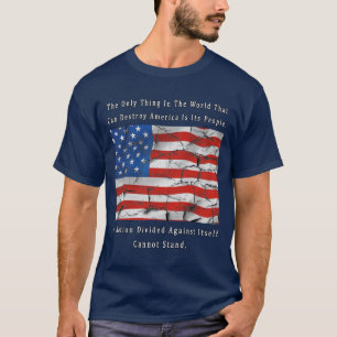 分けられる国家(前部及び背部デザイン) Tシャツ