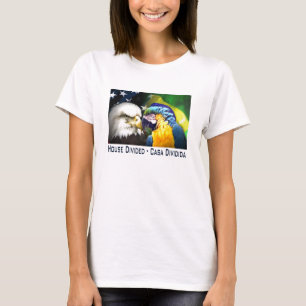分けられるUSA/Brazilの家 Tシャツ